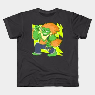 Chibi Fighter: Blanka Kids T-Shirt